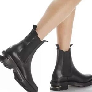 Alexander Wang Black Leather Booties